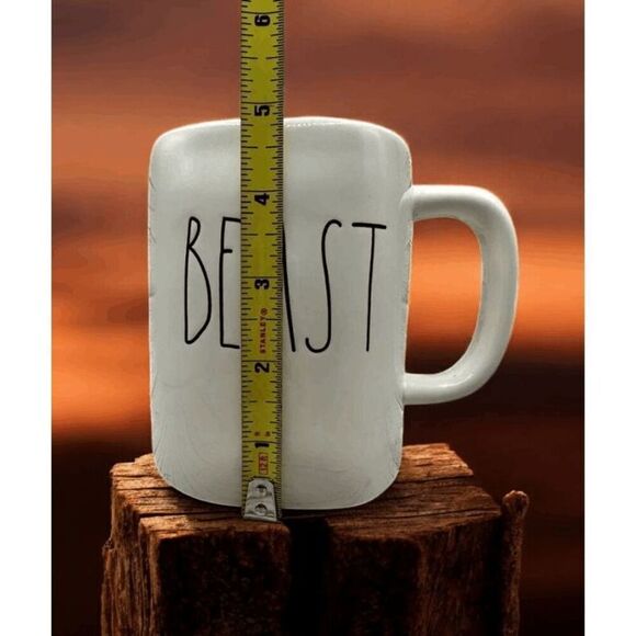 Rae Dunn BEAST Coffee Mug Artisan Collection White Cup - Picture 6 of 8